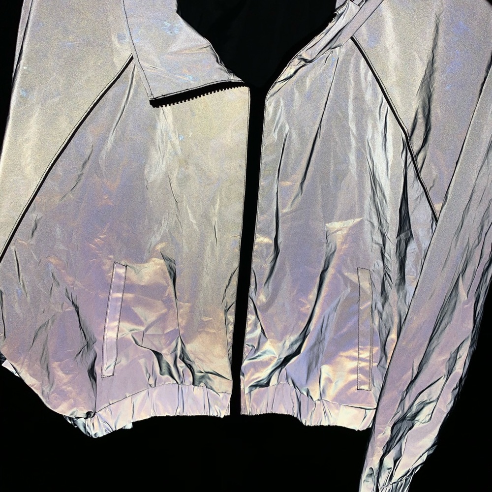 Glowing iridescent jacket